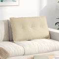 Rückenkissen Creme 80 x 19 x 50 cm Stoff