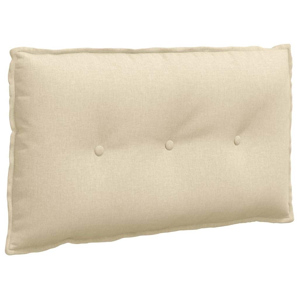 Rückenkissen Creme 80 x 19 x 50 cm Stoff