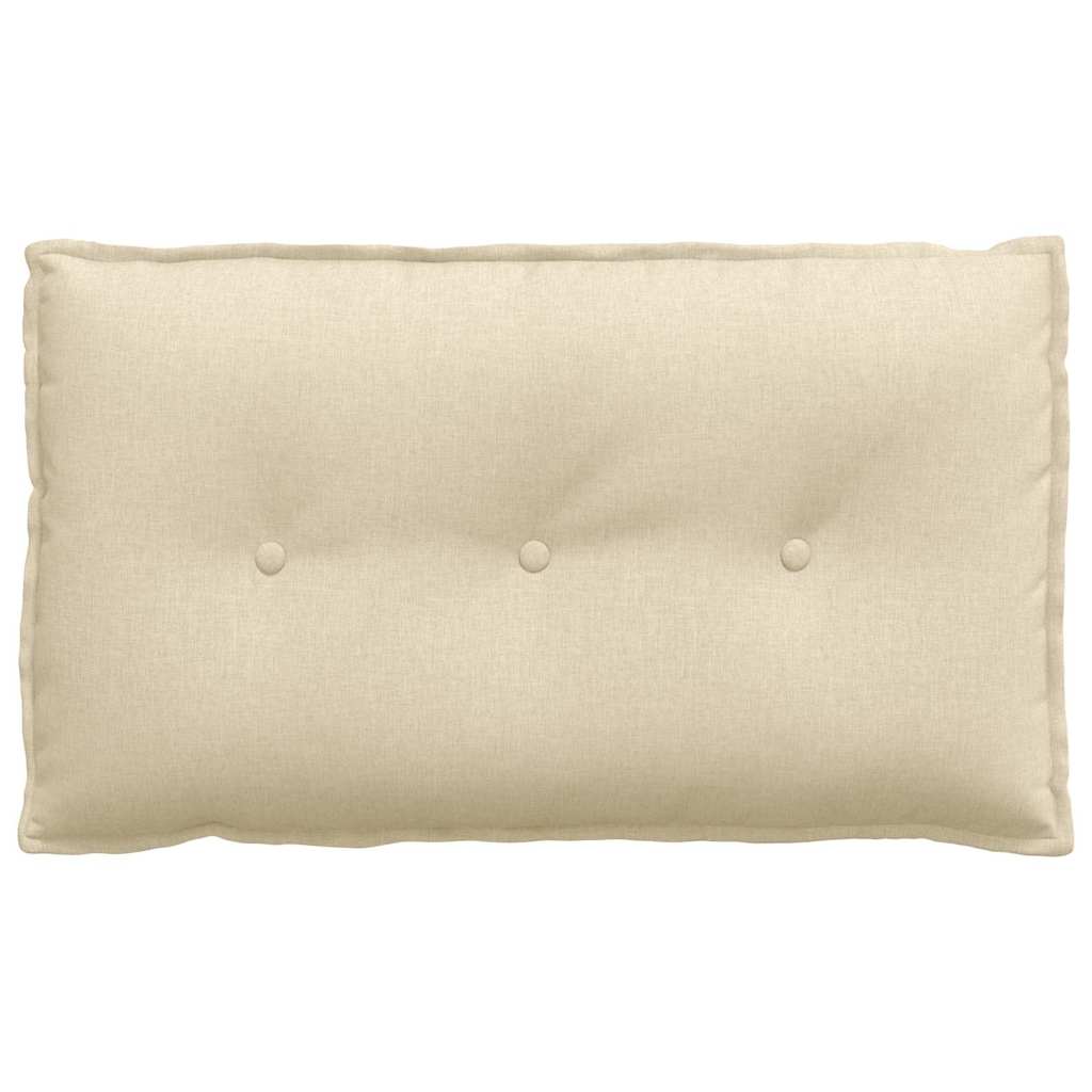 Rückenkissen Creme 80 x 19 x 50 cm Stoff