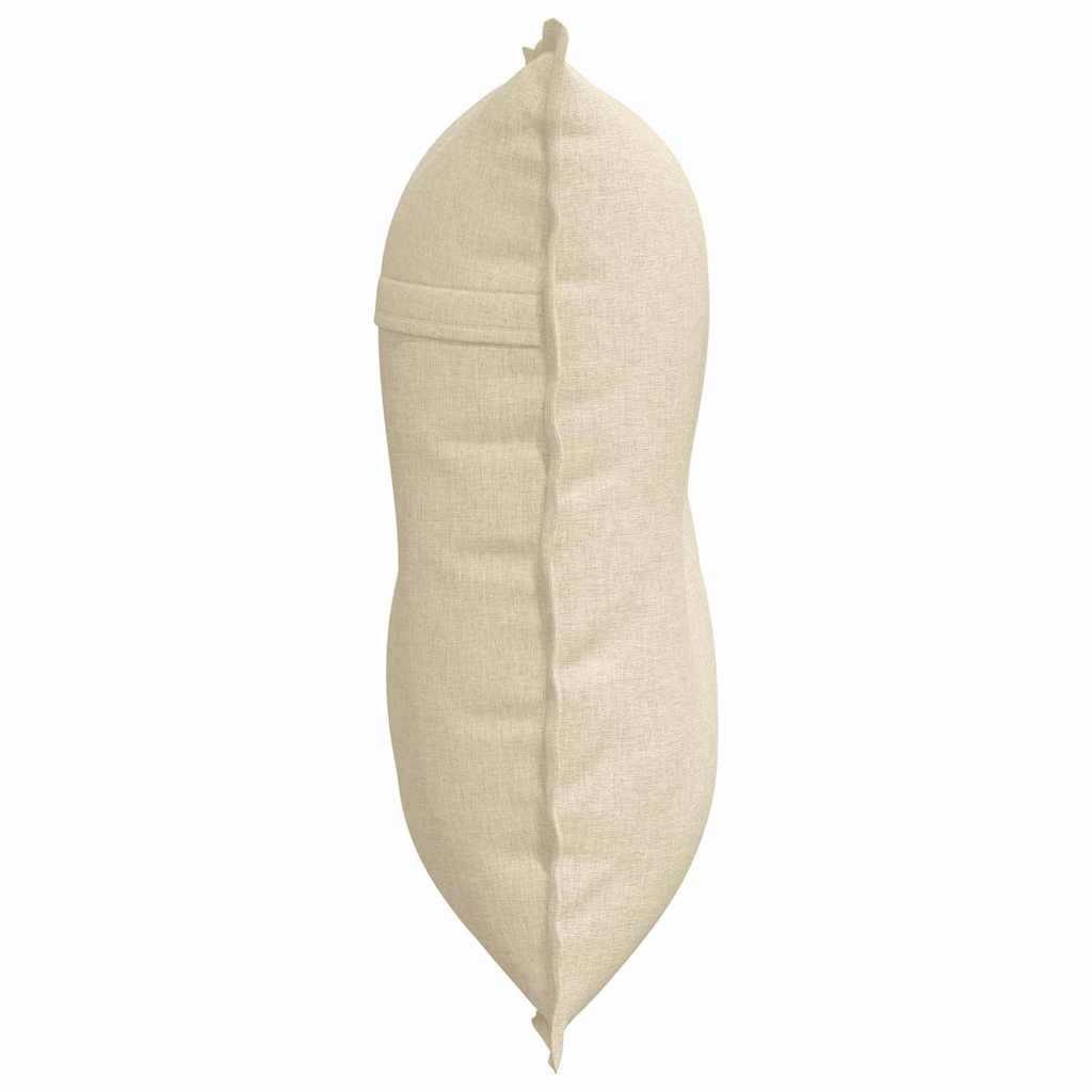 Rückenkissen Creme 80 x 19 x 50 cm Stoff