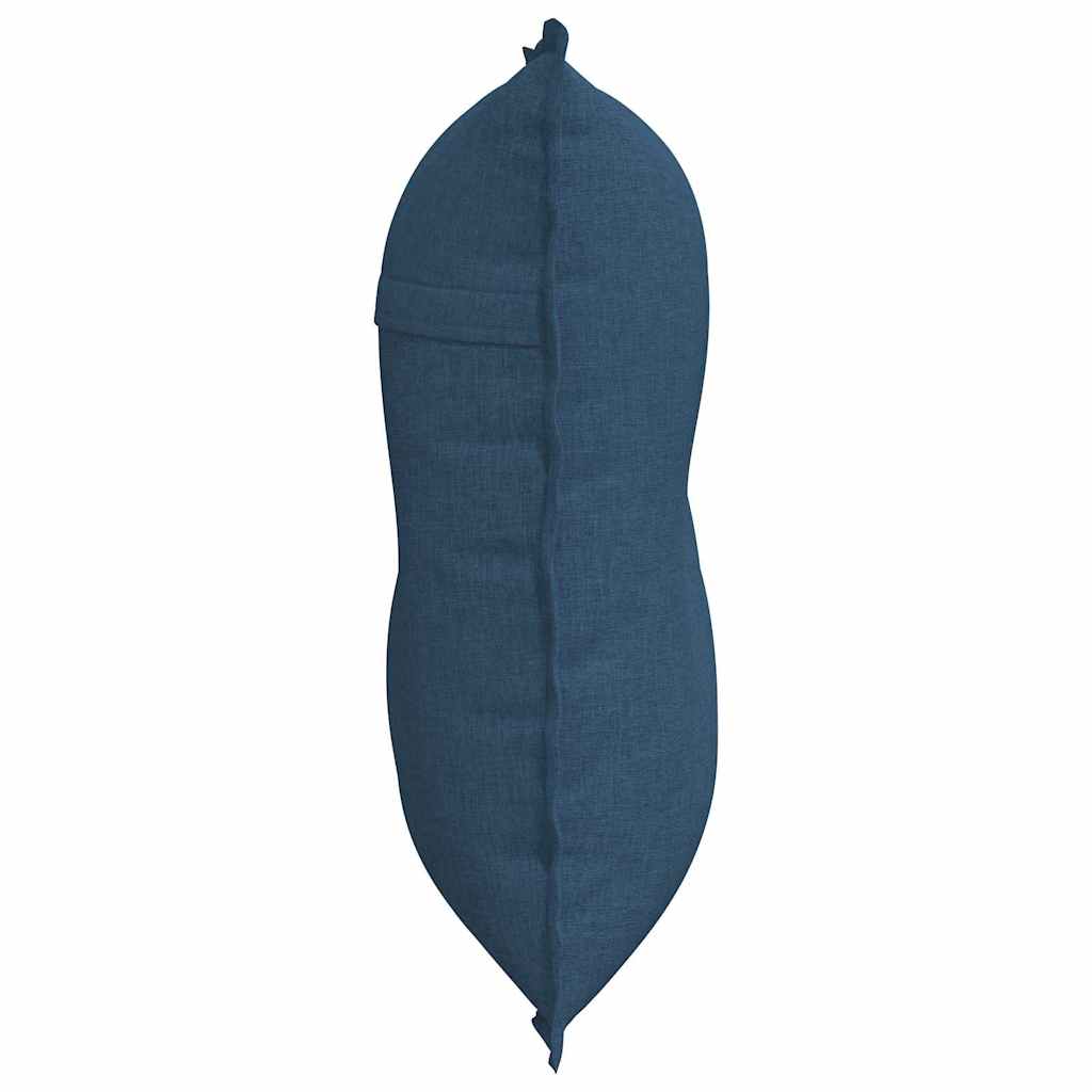 Rückenkissen Blau 80 x 19 x 50 cm Stoff