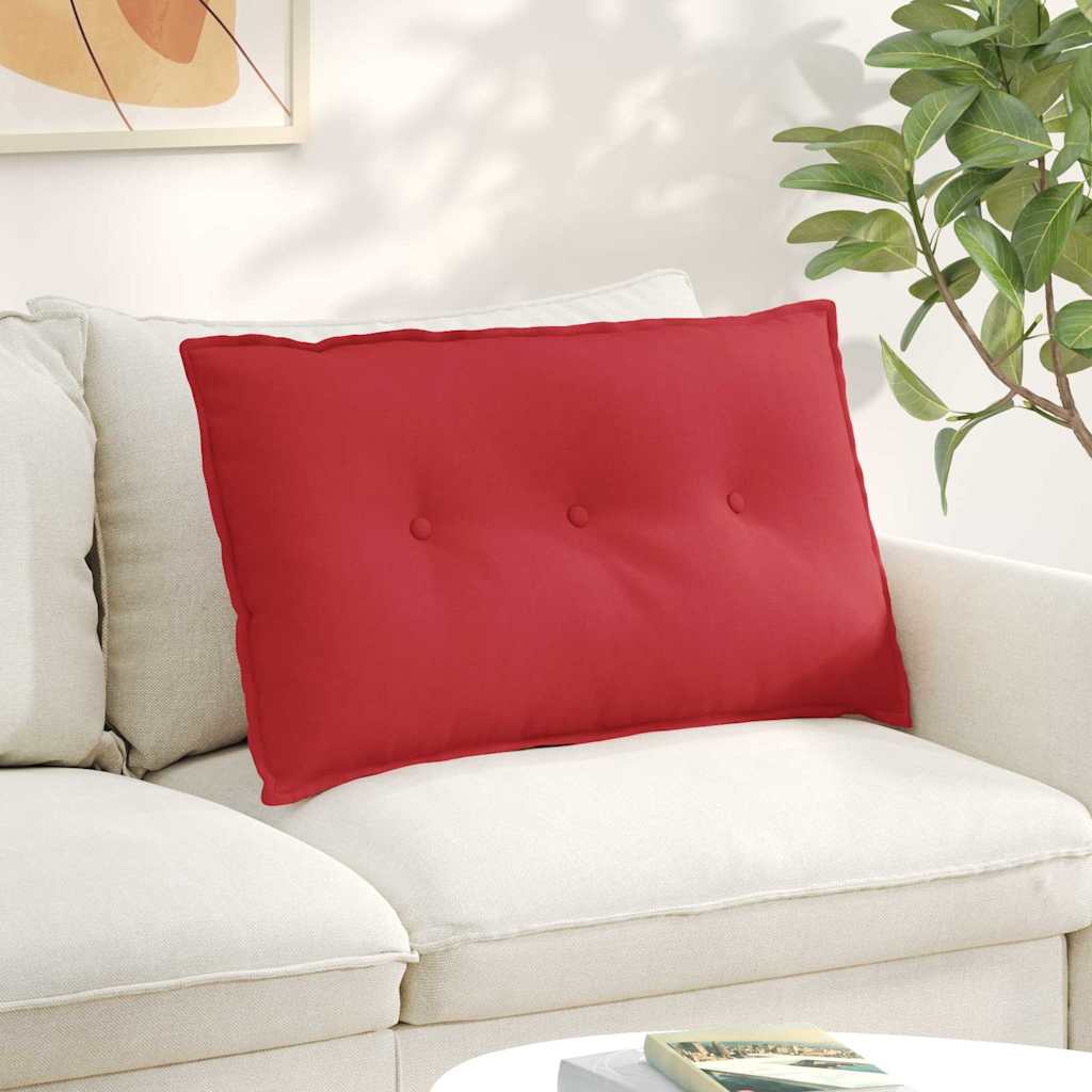 Rückenkissen Rot 80 x 19 x 50 cm Stoff