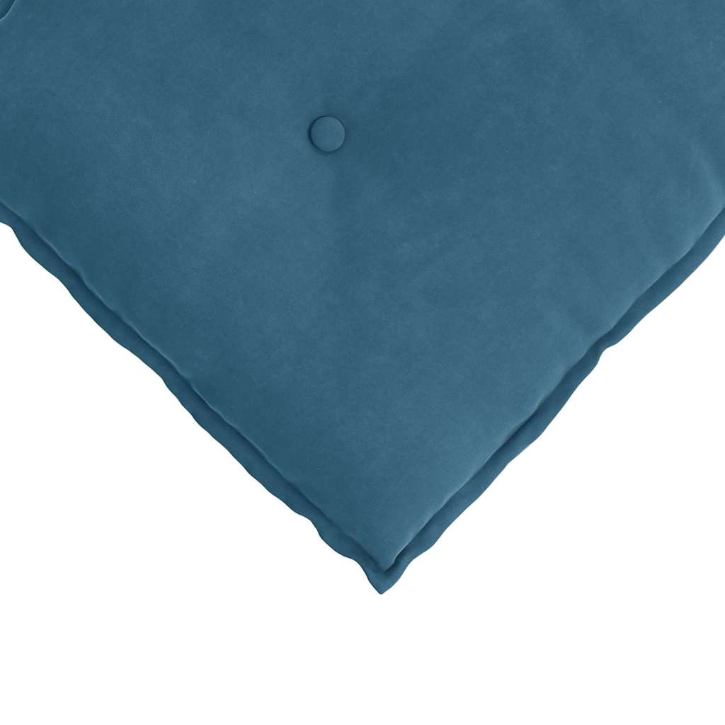 Rückenkissen Blau 80 x 50 cm Cordstoff