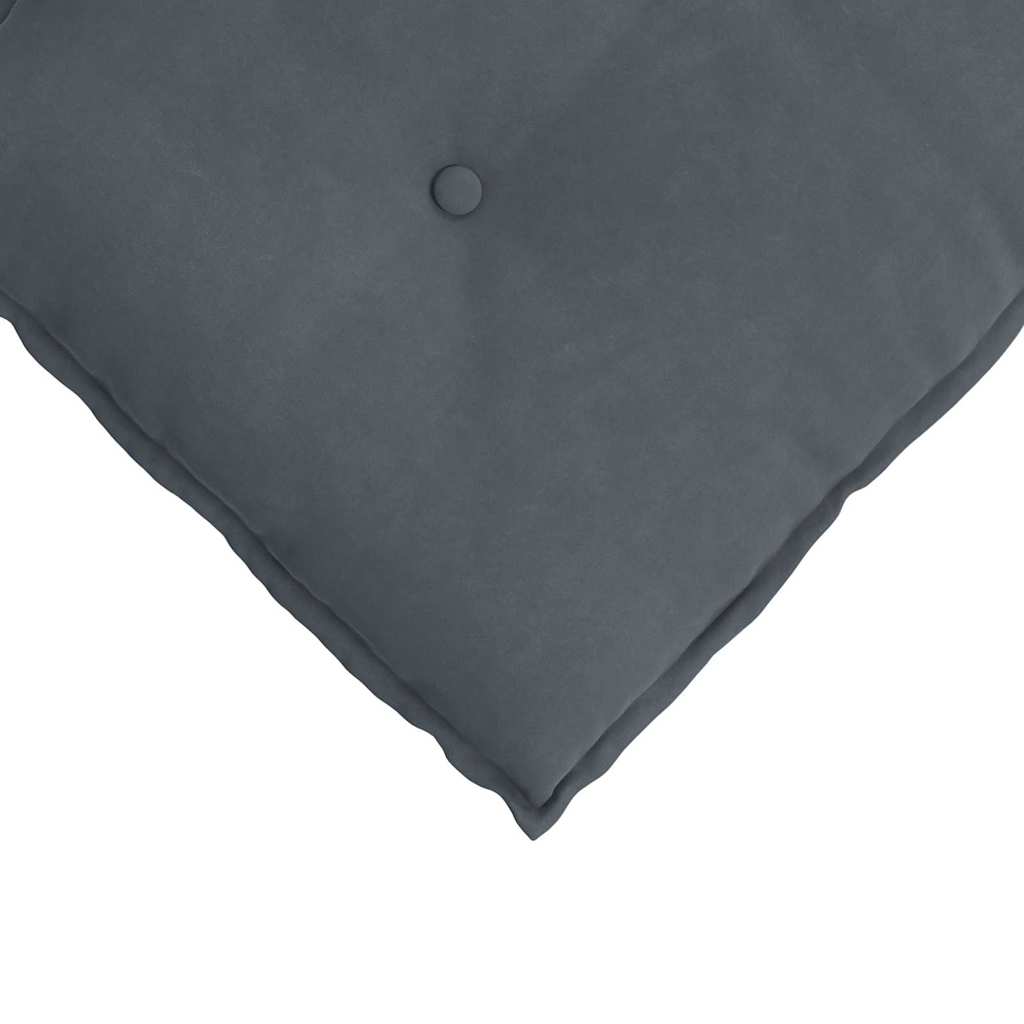 Rückenkissen Dunkelgrau 80 x 50 cm Cordstoff