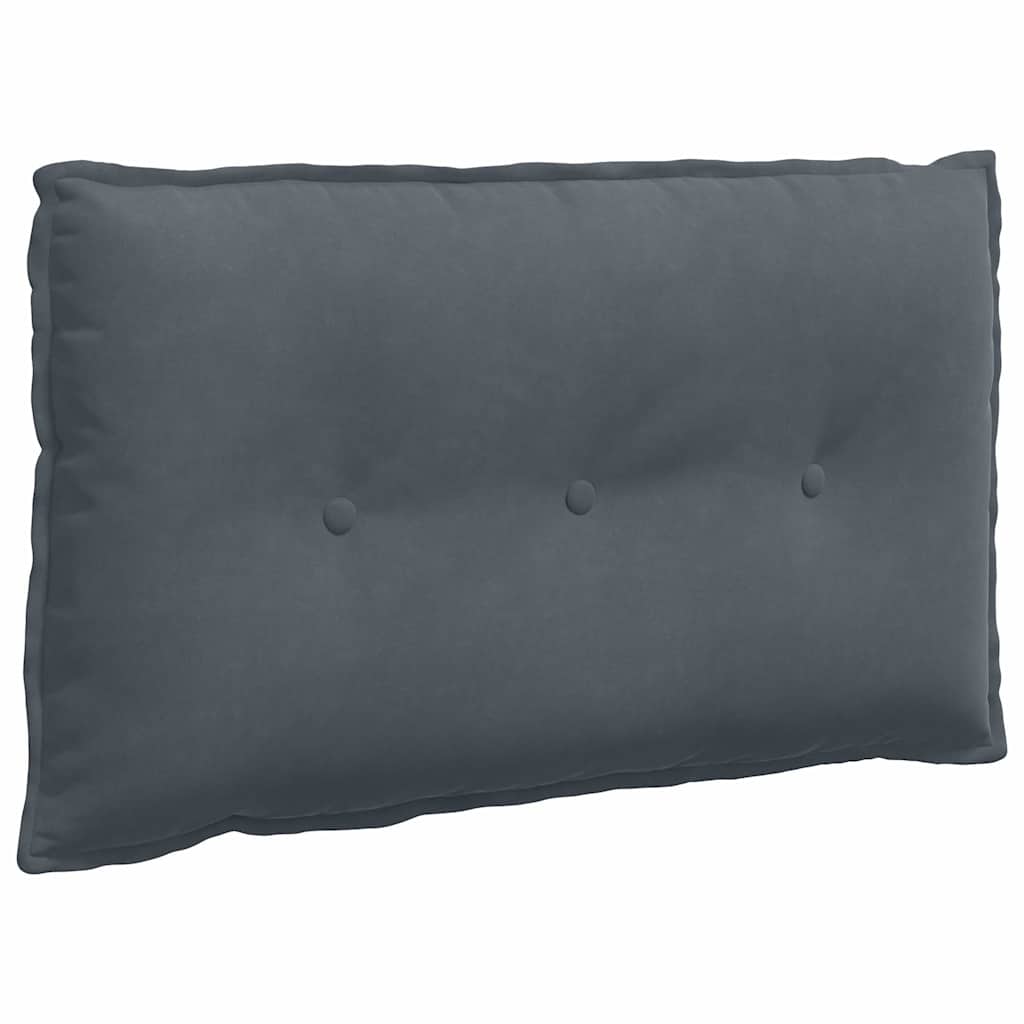 Rückenkissen Dunkelgrau 80 x 50 cm Cordstoff