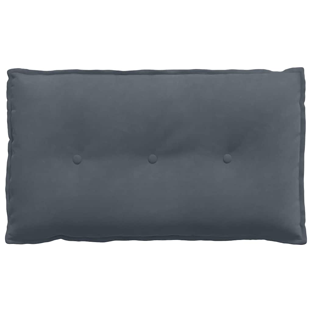 Rückenkissen Dunkelgrau 80 x 50 cm Cordstoff