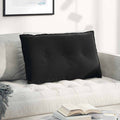 Rückenkissen Schwarz 80 x 50 cm Cordstoff
