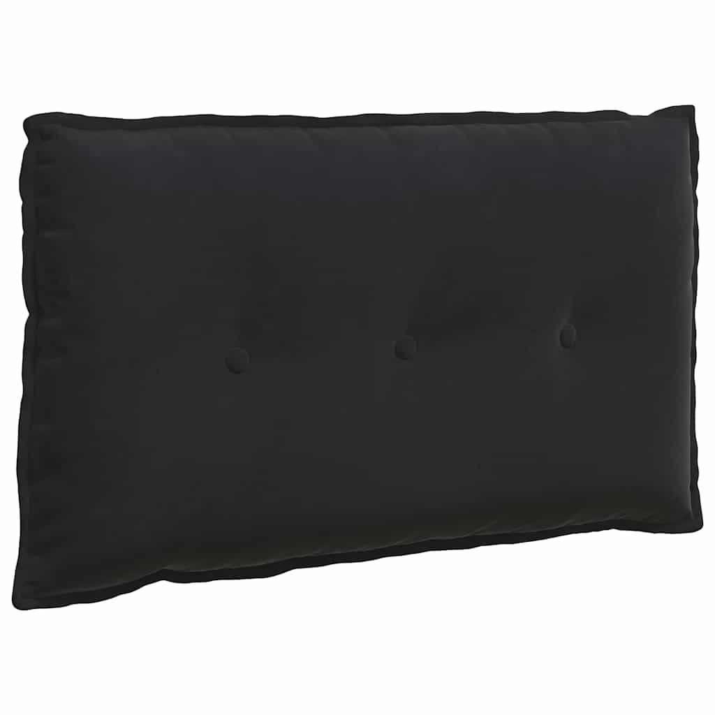 Rückenkissen Schwarz 80 x 50 cm Cordstoff