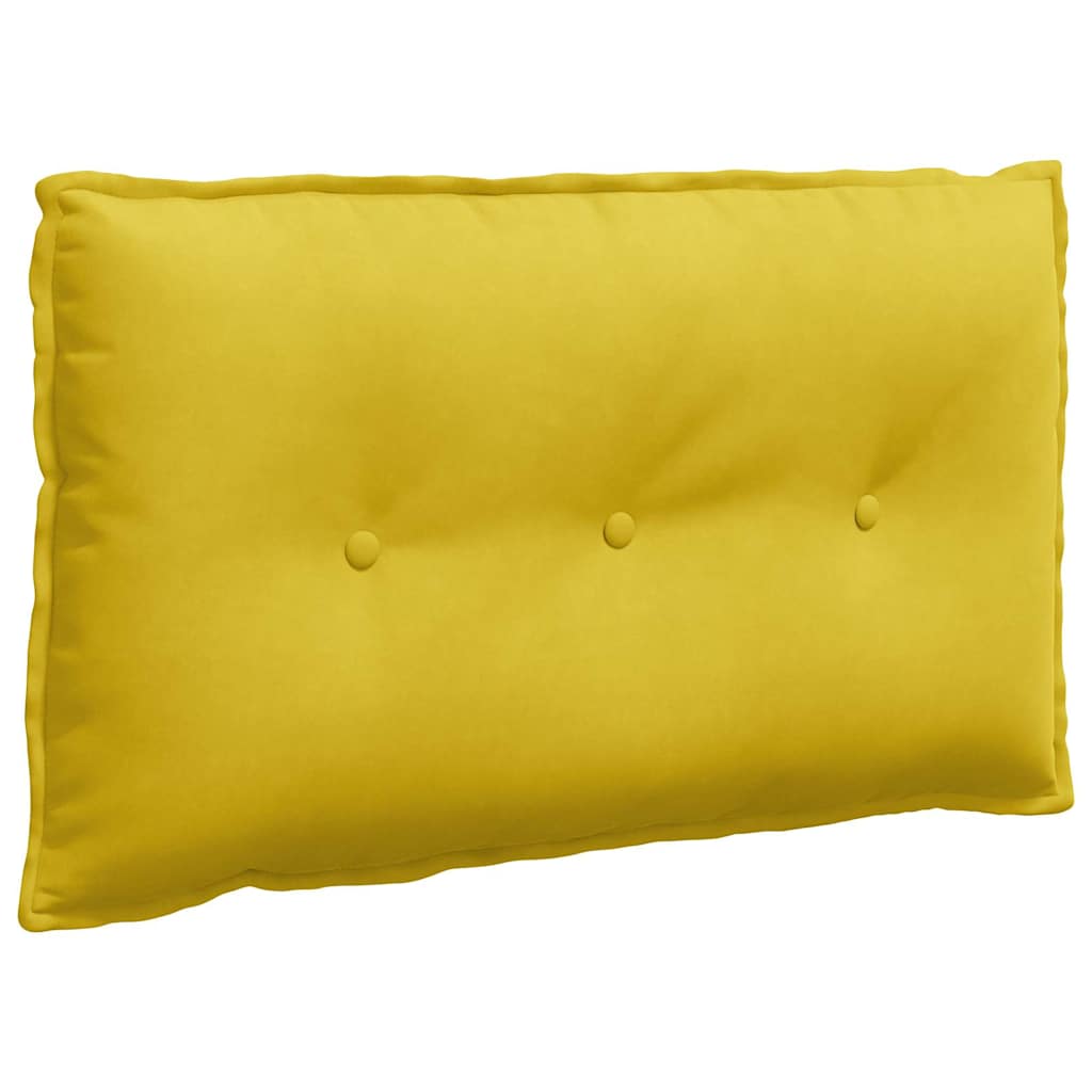 Rückenkissen Gelb 80 x 50 cm Cordstoff