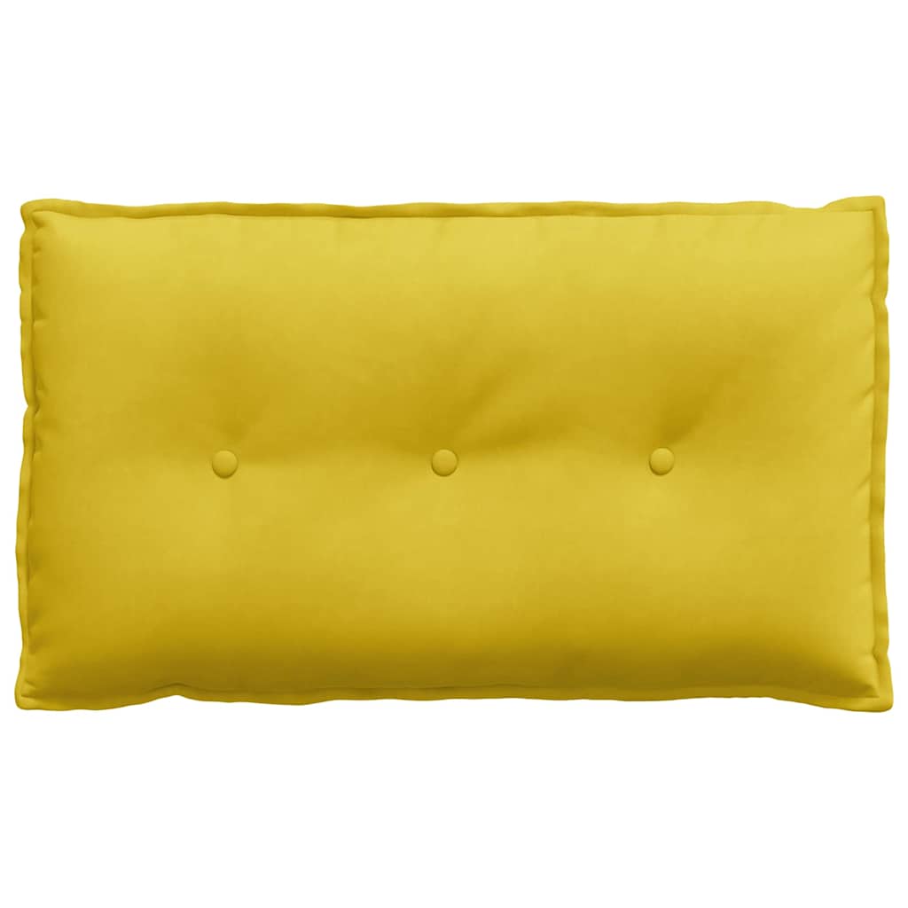 Rückenkissen Gelb 80 x 50 cm Cordstoff