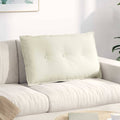Rückenkissen Creme 80 x 50 cm Cordstoff