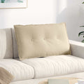 Rückenkissen Creme 80 x 50 cm Mikrofaserstoff