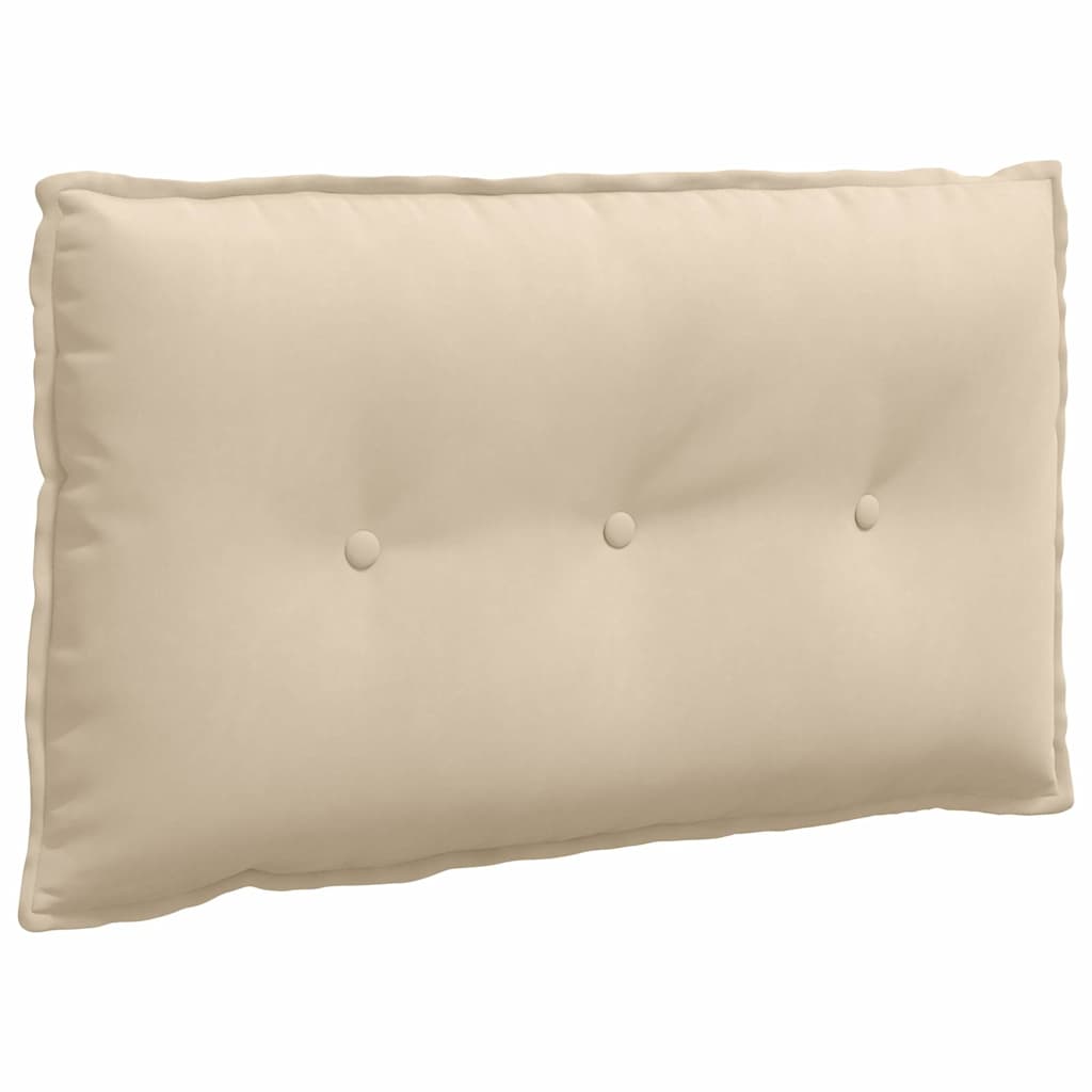 Rückenkissen Creme 80 x 50 cm Mikrofaserstoff