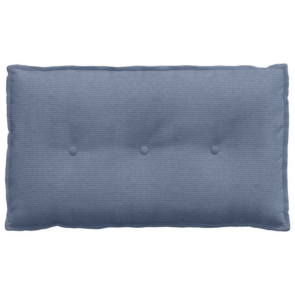 Rückenkissen Blau 80 x 50 cm Cordstoff