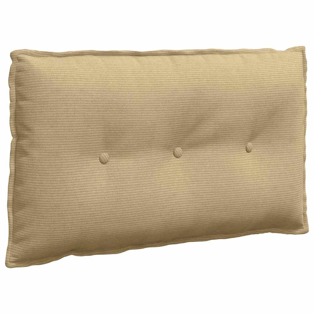 Rückenkissen Grau-Grün 80 x 50 cm Cordstoff