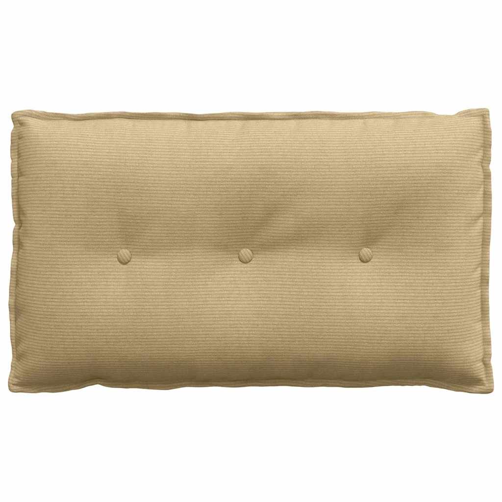 Rückenkissen Grau-Grün 80 x 50 cm Cordstoff