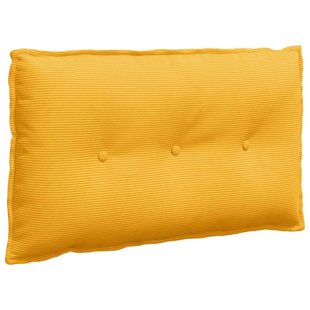 Rückenkissen Helles Gelb 80 x 50 cm Cordstoff