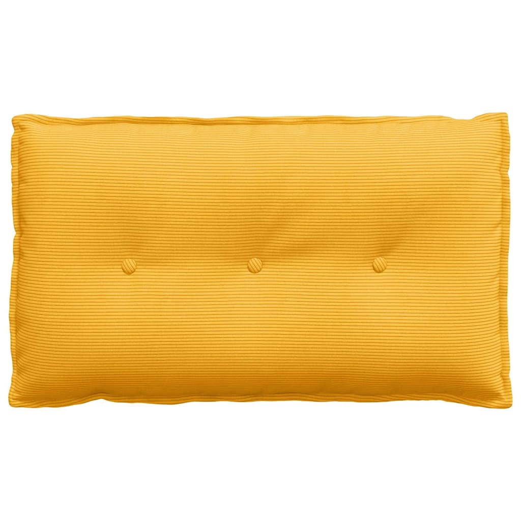 Rückenkissen Helles Gelb 80 x 50 cm Cordstoff