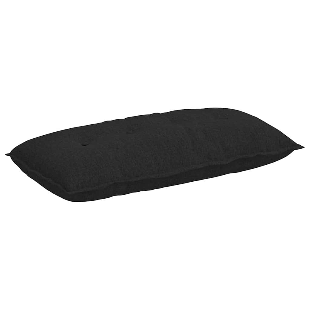 Rückenkissen Schwarz 100 x 19 x 50 cm Stoff