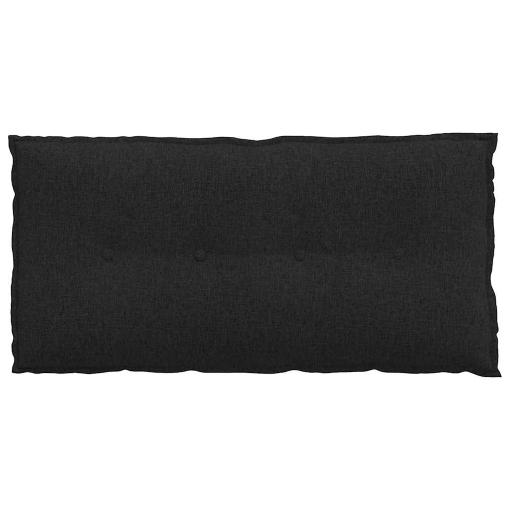 Rückenkissen Schwarz 100 x 19 x 50 cm Stoff