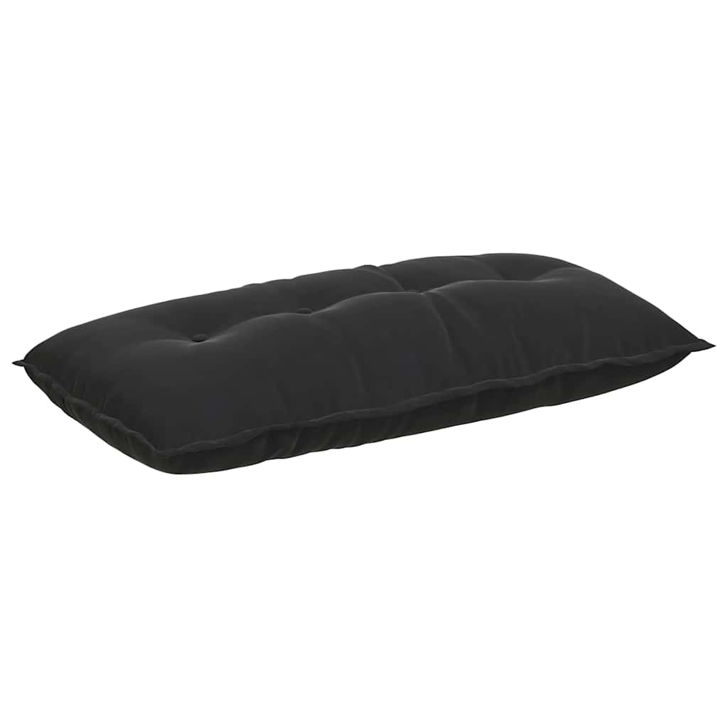 Rückenkissen Schwarz 100 x 50 cm Cordstoff