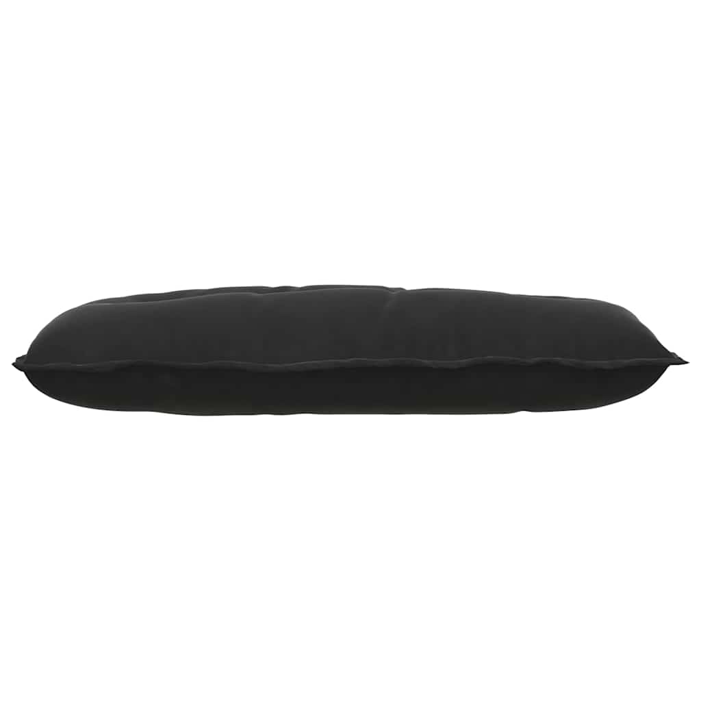Rückenkissen Schwarz 100 x 50 cm Cordstoff