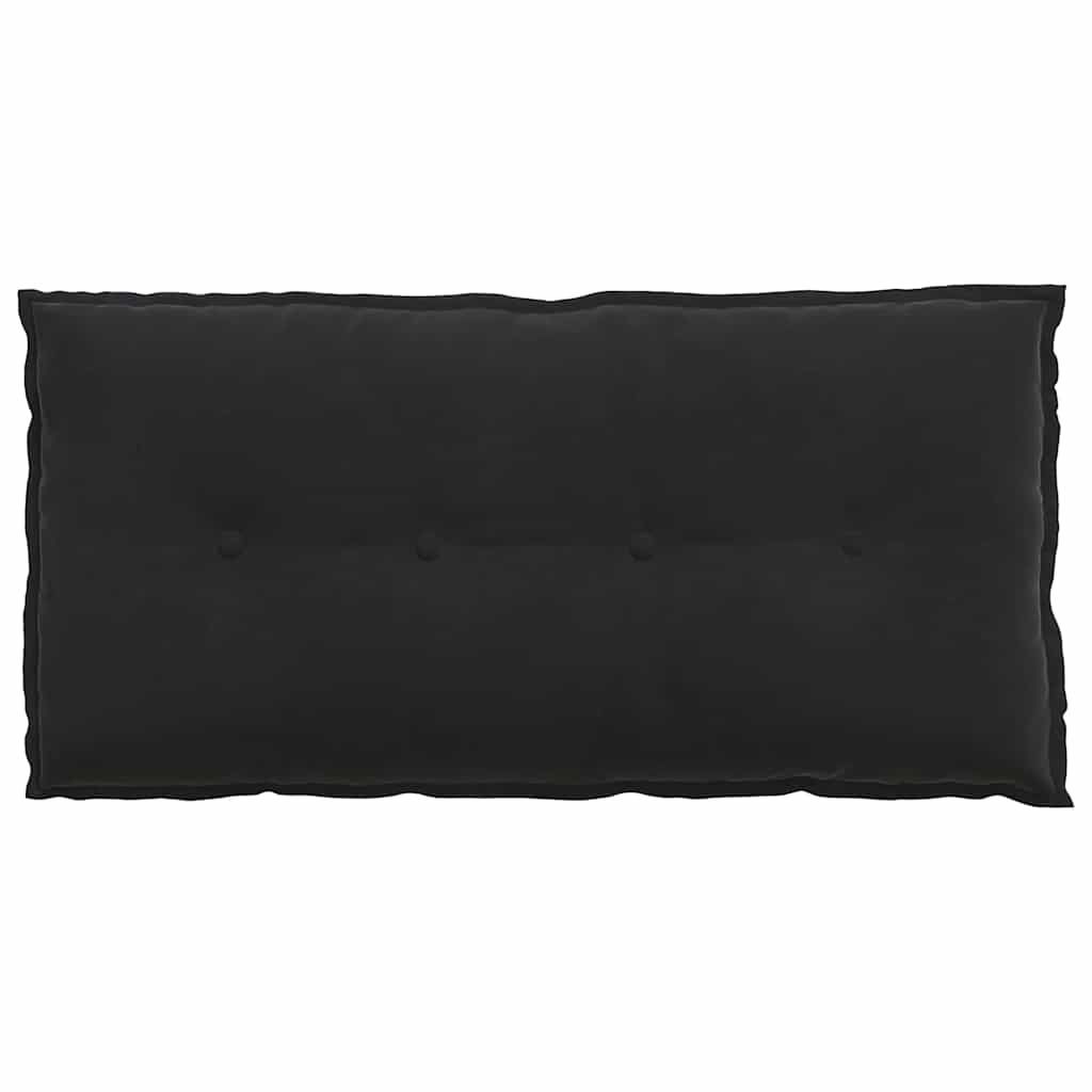 Rückenkissen Schwarz 100 x 50 cm Cordstoff