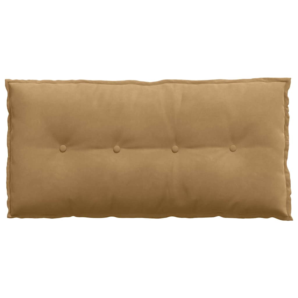 Rückenkissen Braun 100 x 50 cm Cordstoff