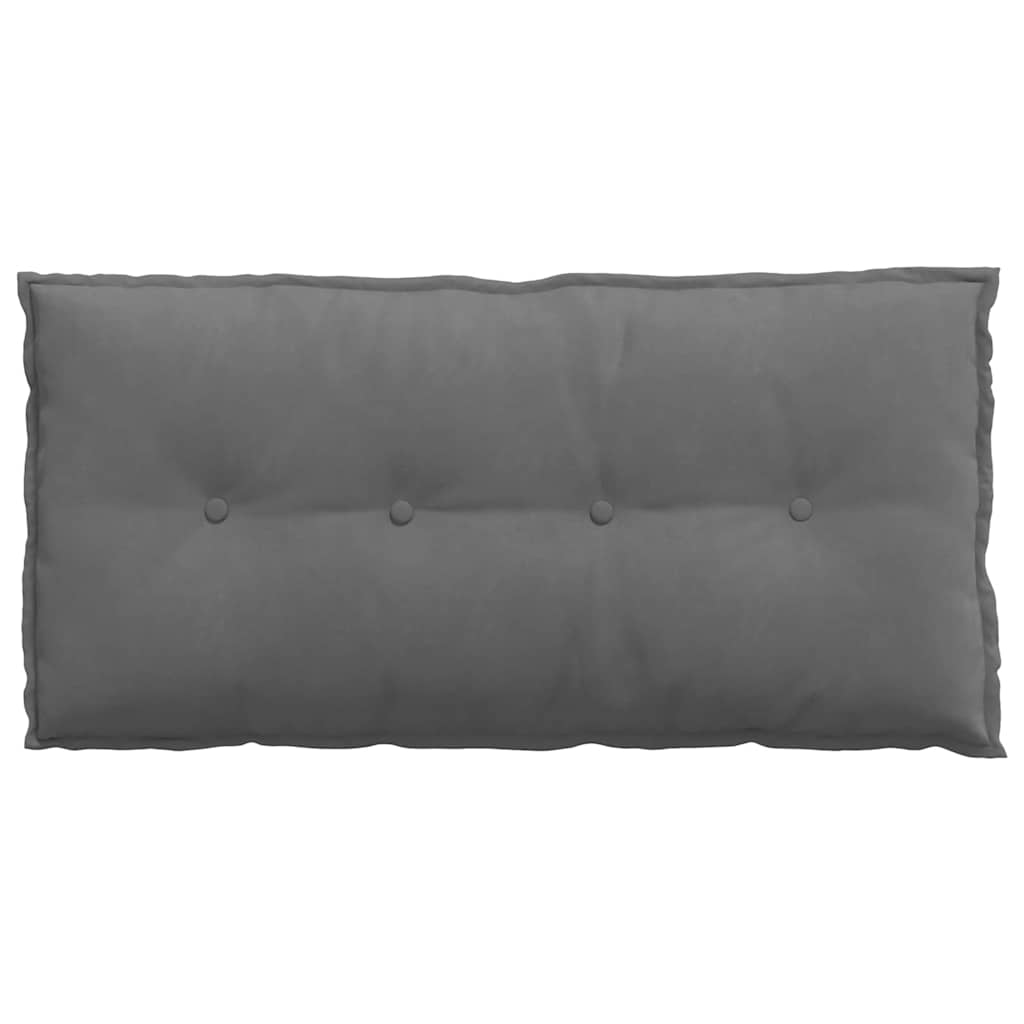 Rückenkissen Dunkelgrau 100 x 50 cm Mikrofaserstoff