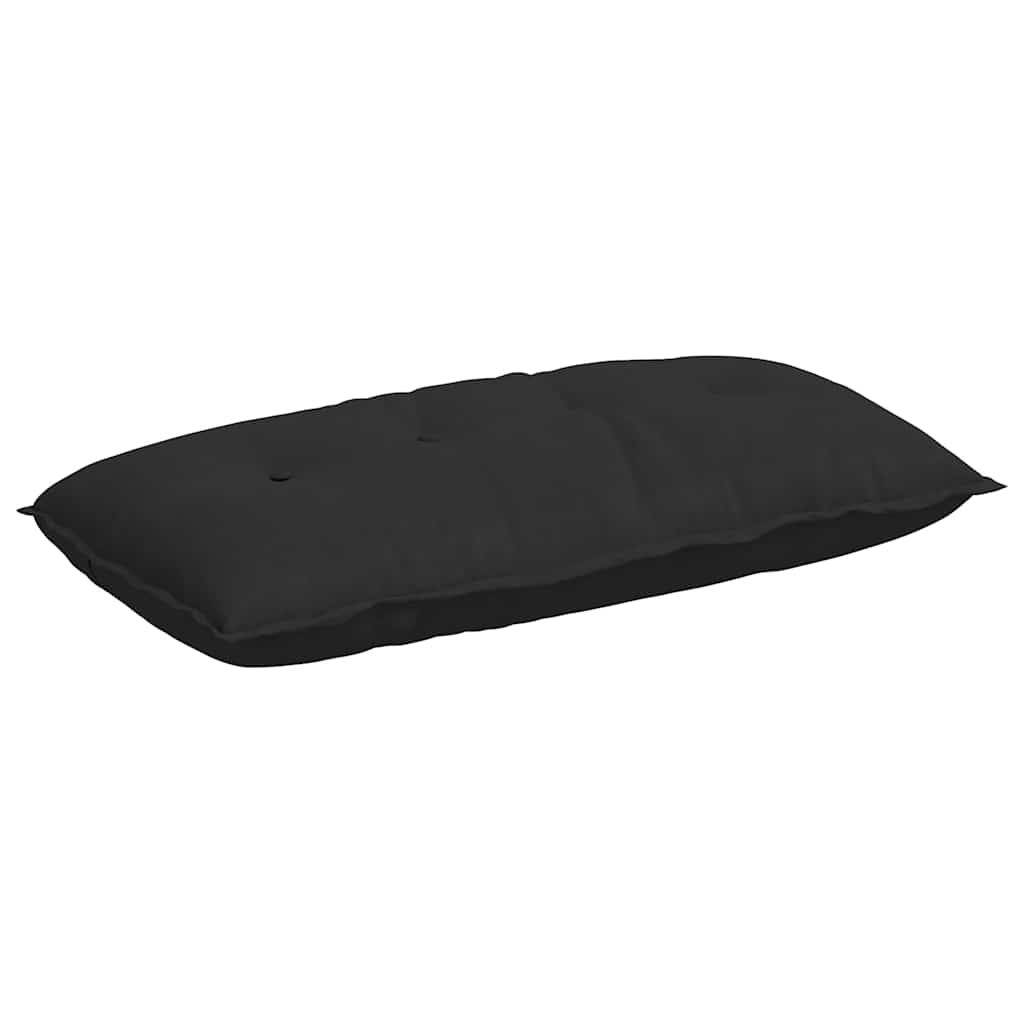 Rückenkissen Schwarz 100 x 50 cm Mikrofaserstoff