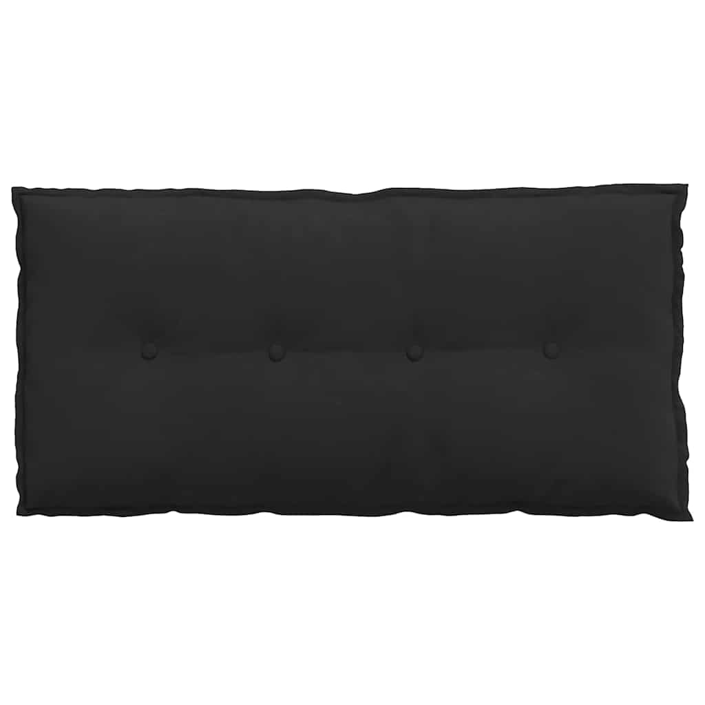 Rückenkissen Schwarz 100 x 50 cm Mikrofaserstoff