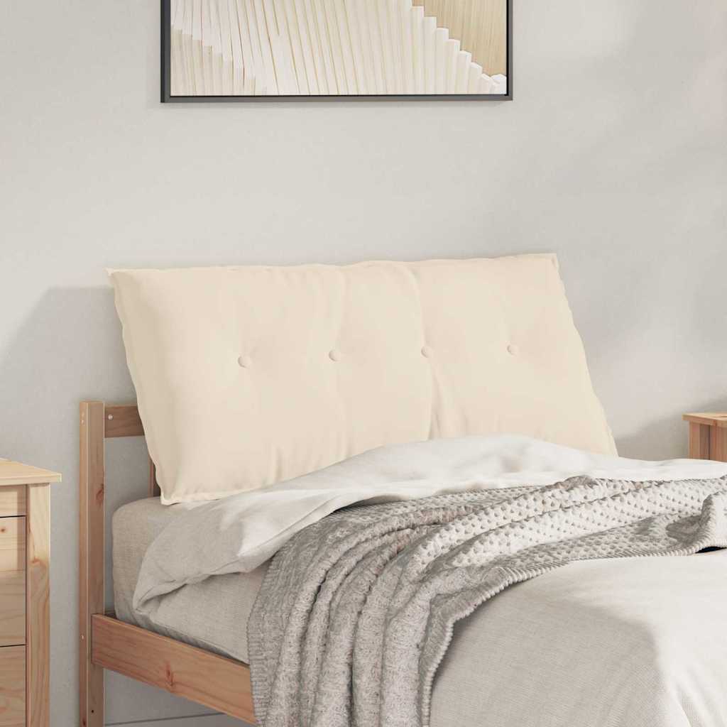 Rückenkissen Beige 100 x 50 cm Mikrofaserstoff