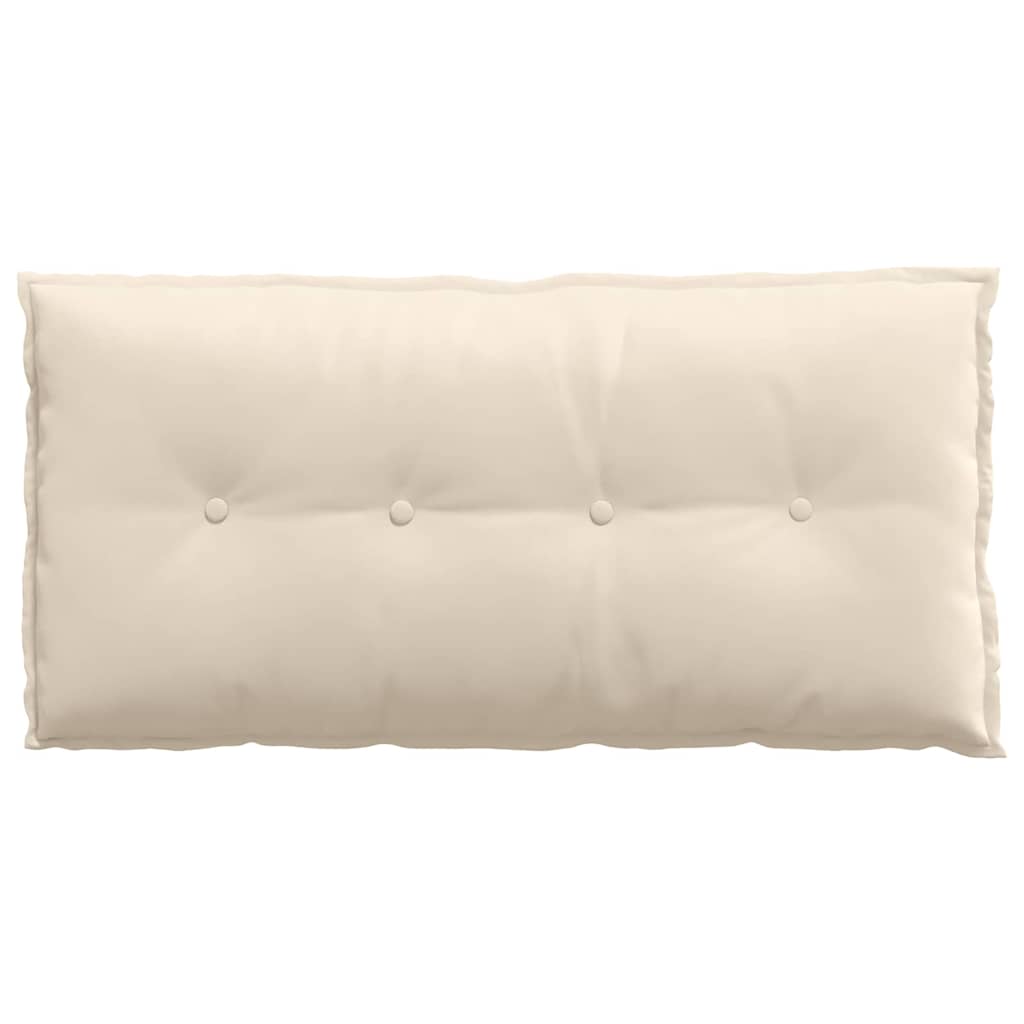 Rückenkissen Beige 100 x 50 cm Mikrofaserstoff