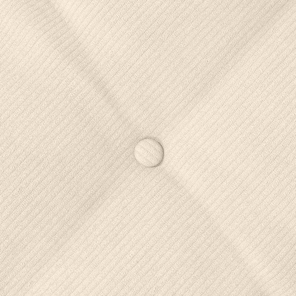 Rückenkissen Creme 100 x 50 cm Cordstoff