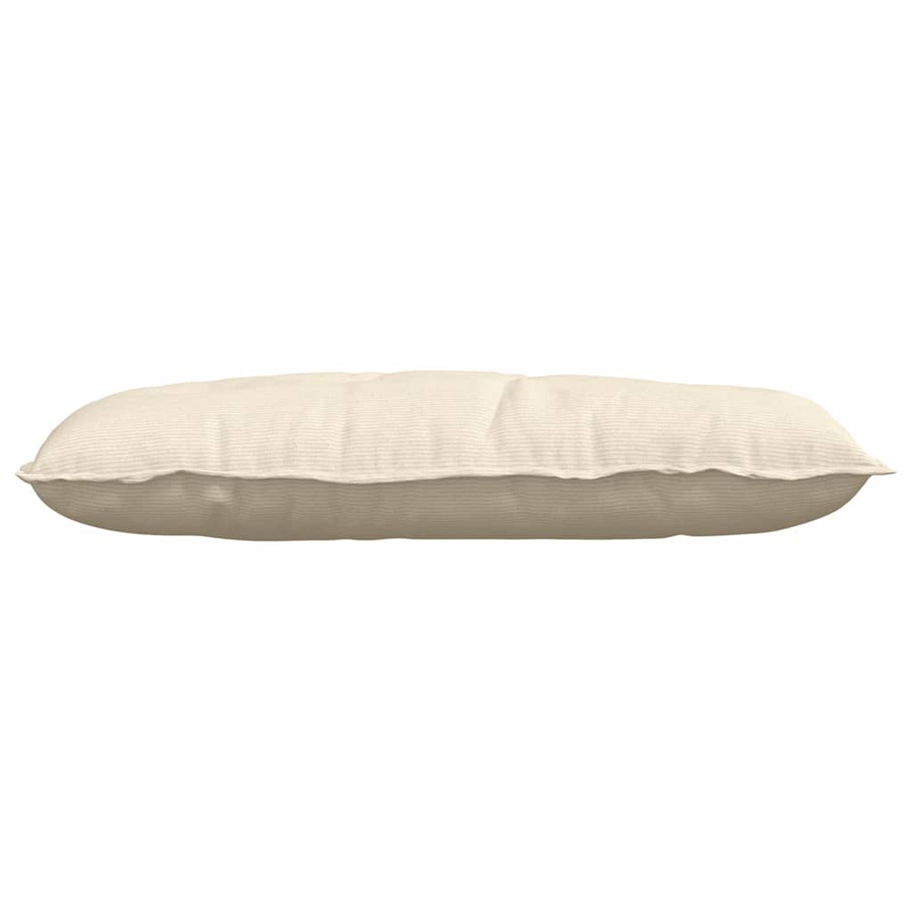 Rückenkissen Creme 100 x 50 cm Cordstoff