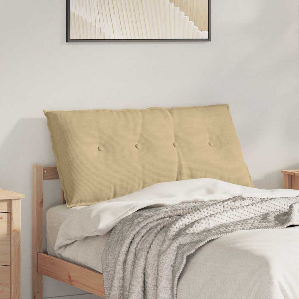Rückenkissen Grau-Grün 100 x 50 cm Cordstoff