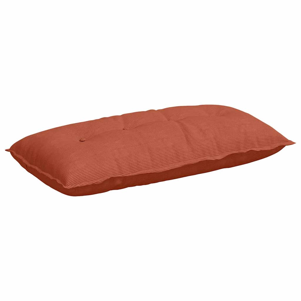 Rückenkissen Rot-Orange 100 x 50 cm Cordstoff