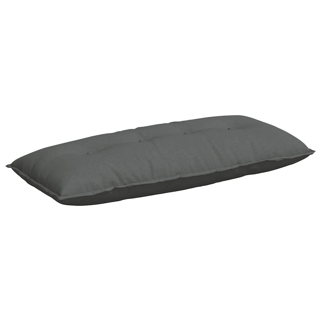 Rückenkissen Dunkelgrau 120 x 19 x 50 cm Stoff