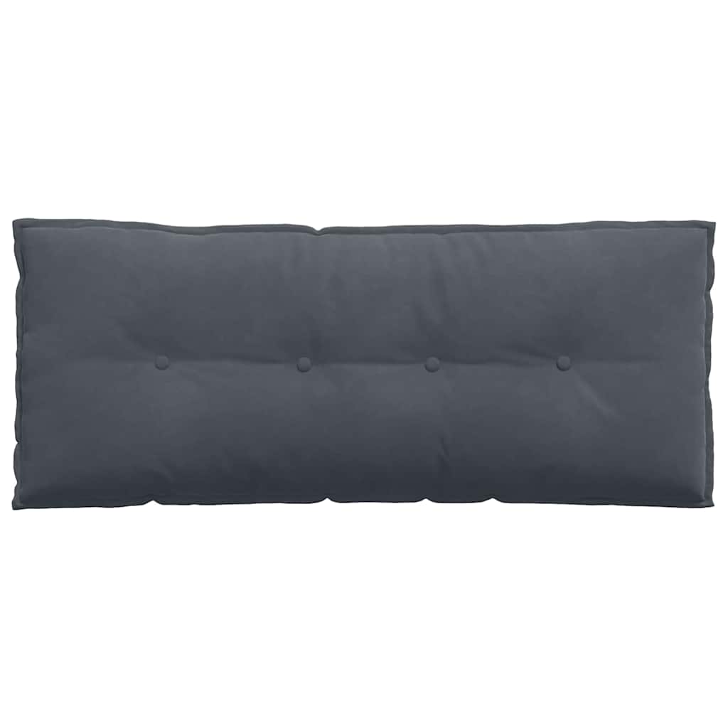 Rückenkissen Dunkelgrau 120 x 50 cm Cordstoff