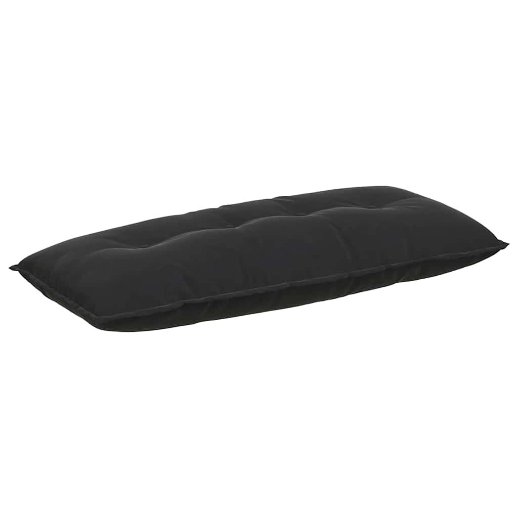 Rückenkissen Schwarz 120 x 50 cm Cordstoff