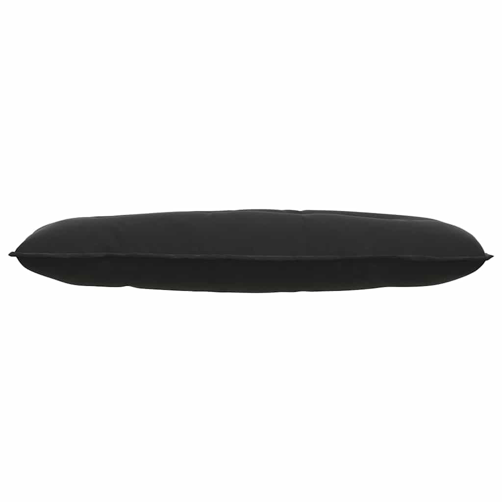 Rückenkissen Schwarz 120 x 50 cm Cordstoff