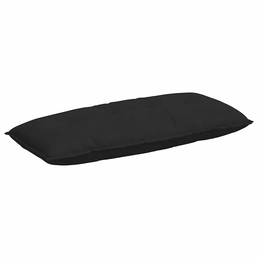 Rückenkissen Schwarz 120 x 50 cm Mikrofaserstoff