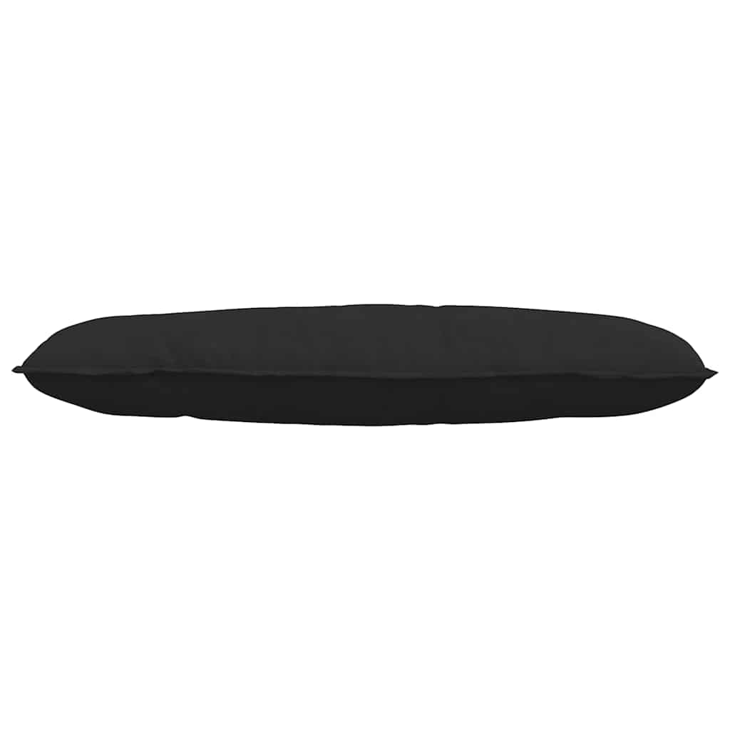 Rückenkissen Schwarz 120 x 50 cm Mikrofaserstoff