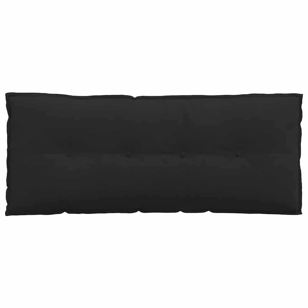 Rückenkissen Schwarz 120 x 50 cm Mikrofaserstoff