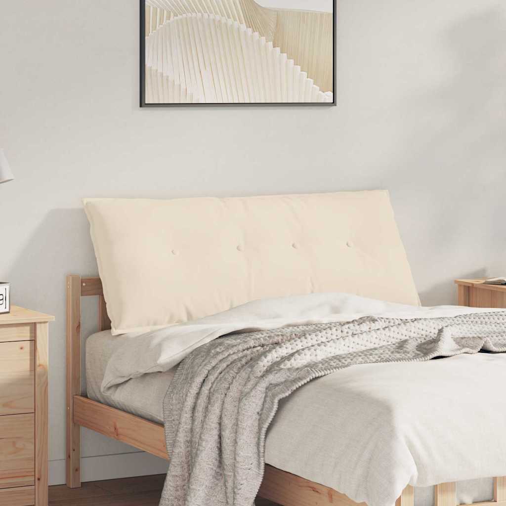 Rückenkissen Beige 120 x 50 cm Mikrofaserstoff