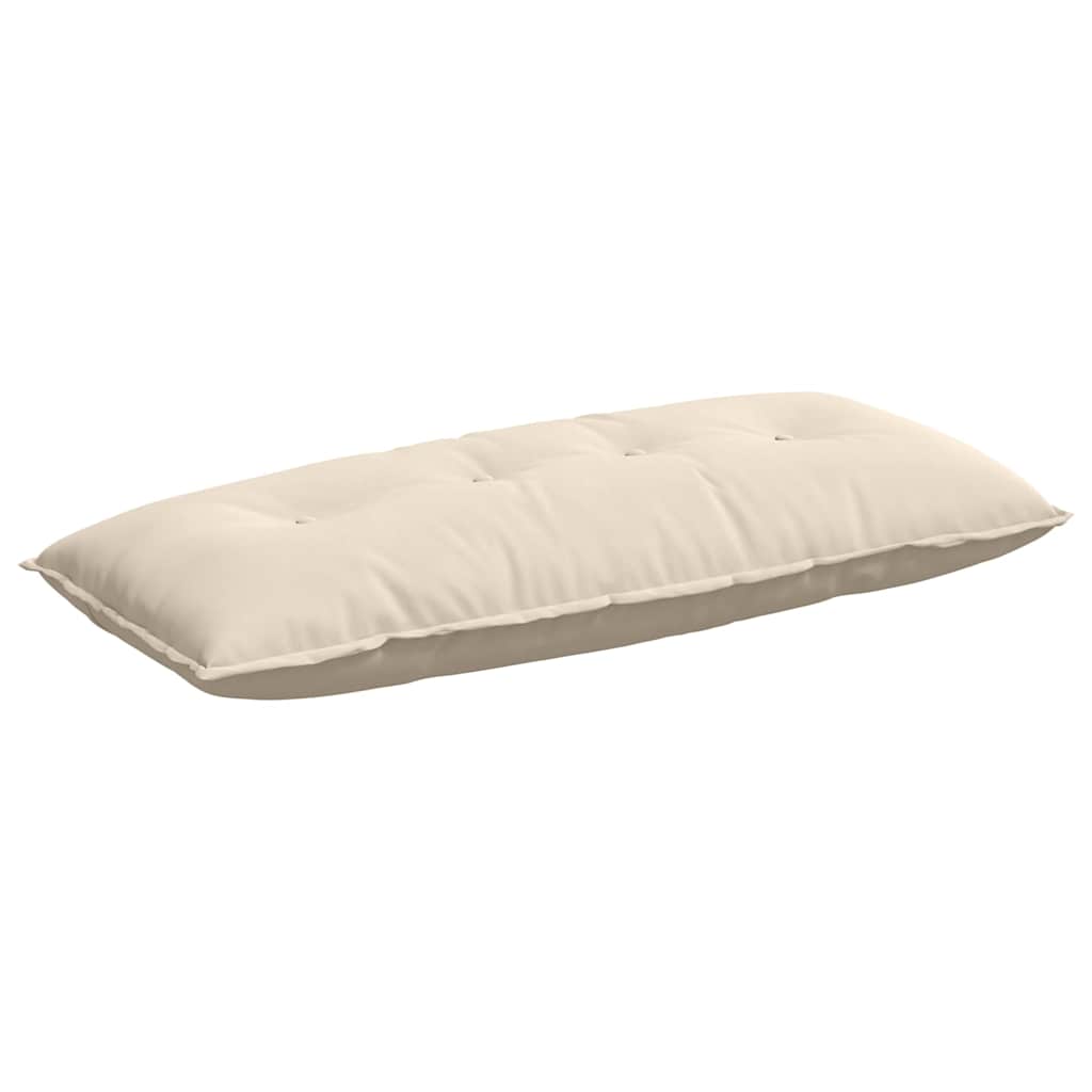 Rückenkissen Beige 120 x 50 cm Mikrofaserstoff
