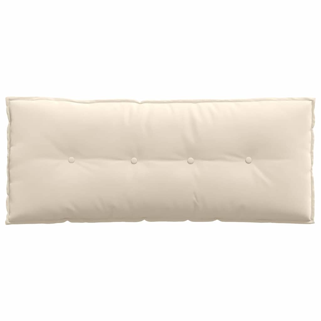Rückenkissen Beige 120 x 50 cm Mikrofaserstoff