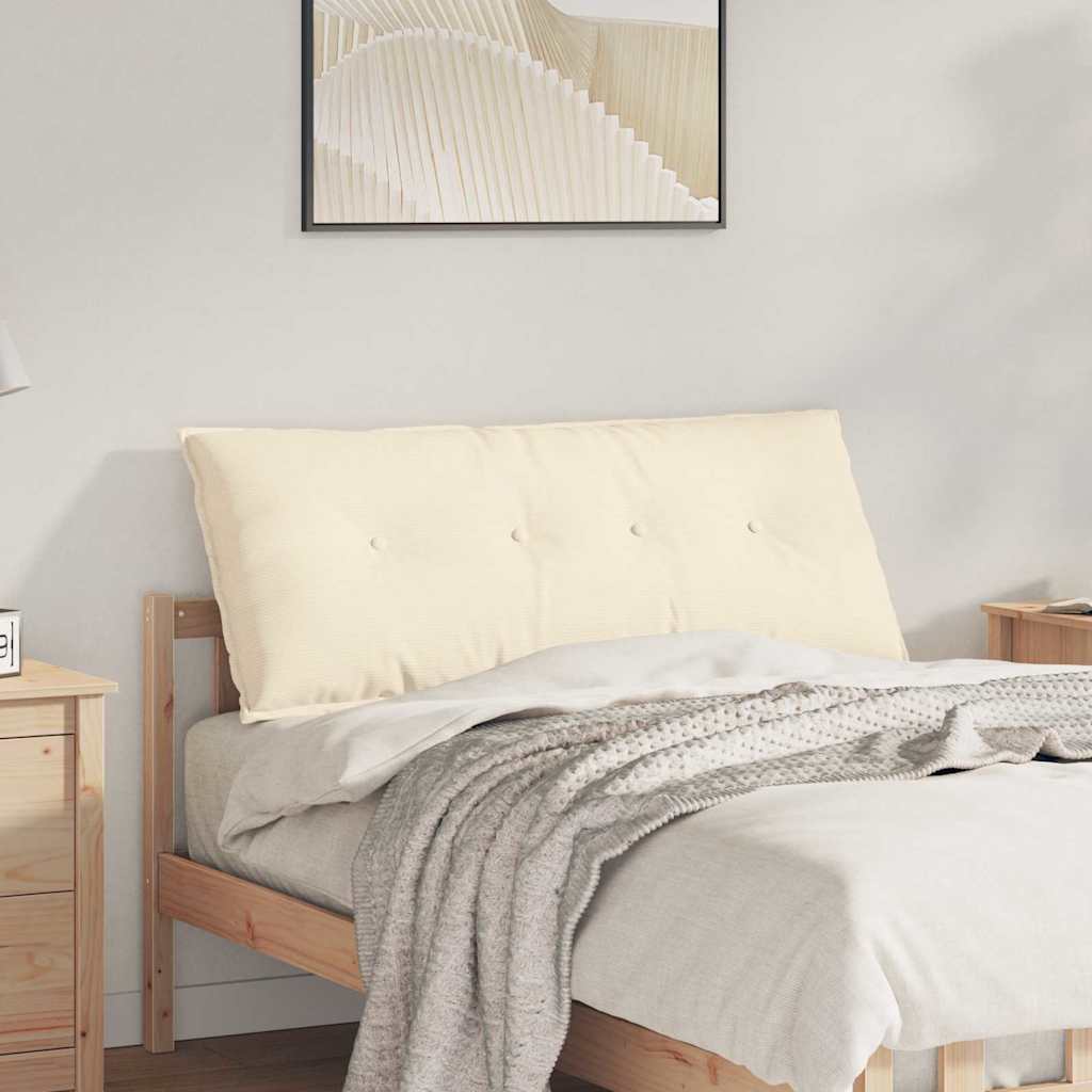 Rückenkissen Creme 120 x 50 cm Cordstoff