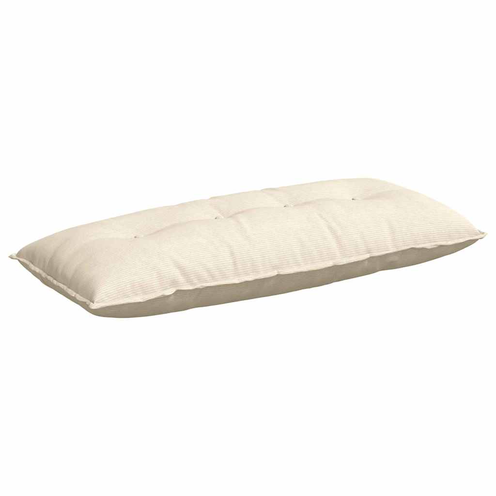 Rückenkissen Creme 120 x 50 cm Cordstoff