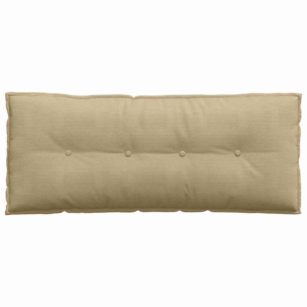 Rückenkissen Grau-Grün 120 x 50 cm Cordstoff